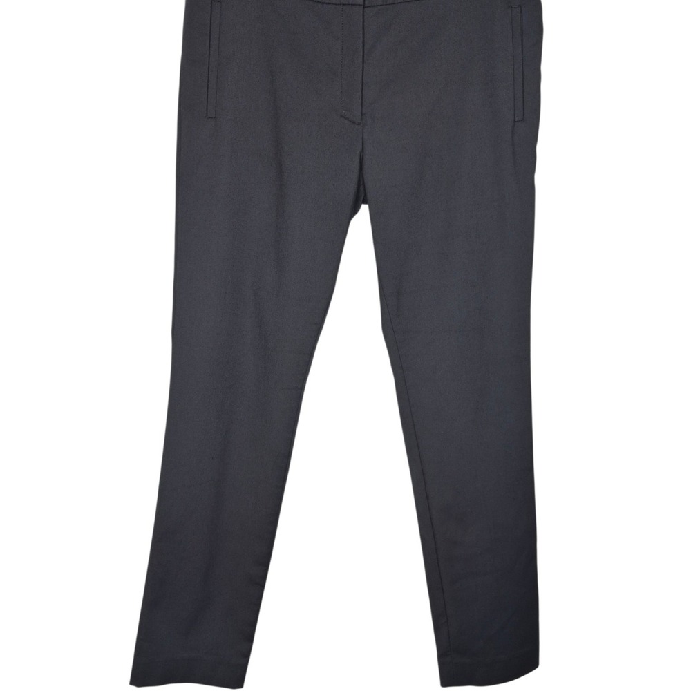 JOSEPH Navy Micro-Pattern Tailored Slim Ankle Trousers Pants Womens Size 40 - Picture 6 of 11